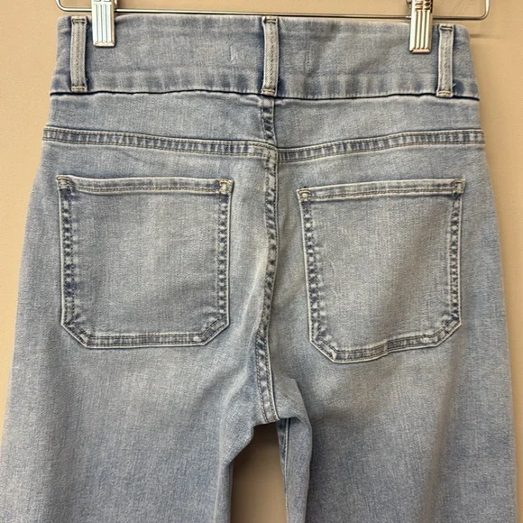 Fidelity Denim Aloe Super Wide Crop Jeans | size 26 | EUC | Teardrop Blue - Picture 9 of 16